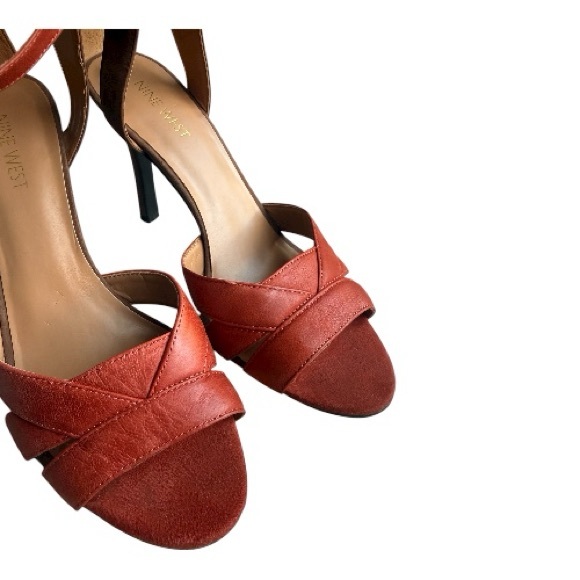 Nine West Elegant Brown and Burnt Orange Women's Heels s. 7.5 - Picture 4 of 11